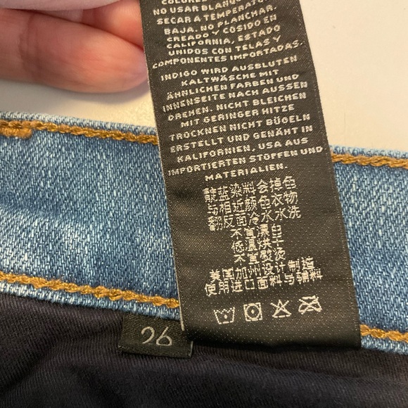 J Brand High Rise Blue Denim Flare Leg Jeans with Stretch, Size 26 - Picture 9 of 16